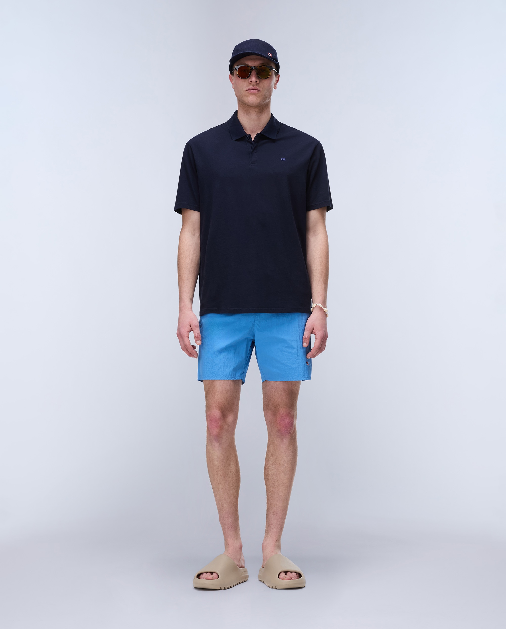 Imagen 1 de Bañador tipo bermuda de hombre haldane liso Azul eléctrico