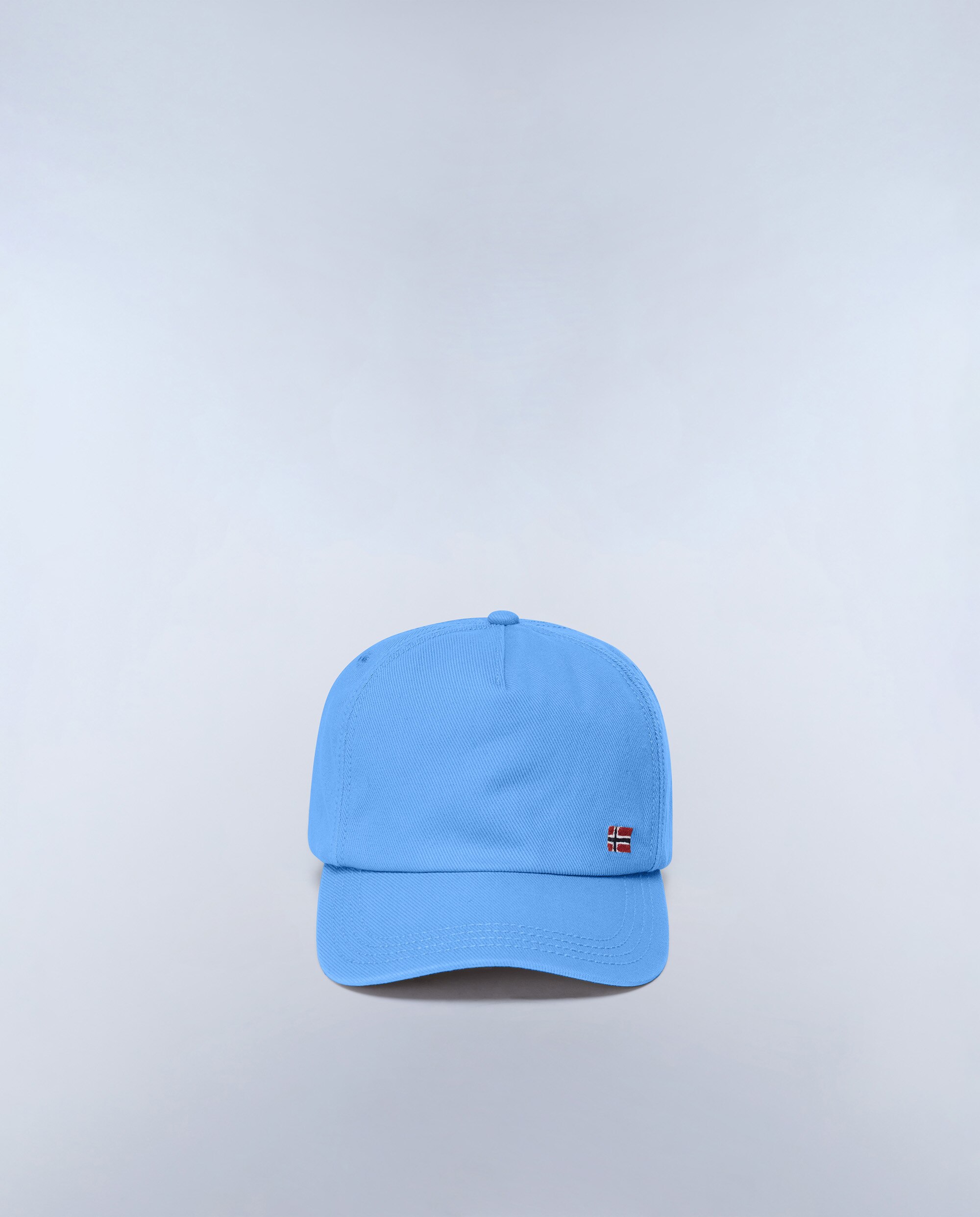 Imagen 0 de Gorra de hombre Napapijri de algodón con parche frontal Azul celeste