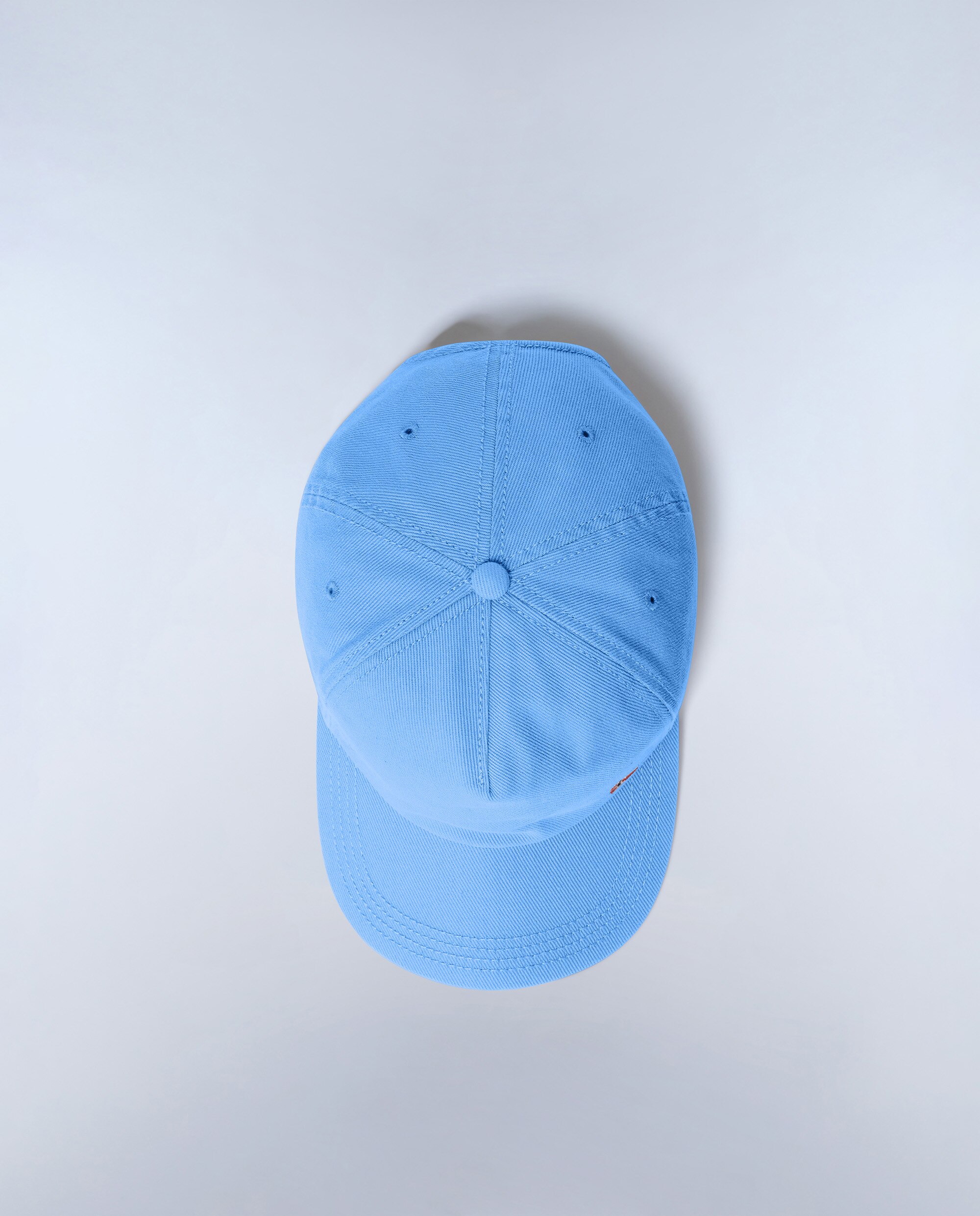 Gorra de hombre Napapijri de algodón con parche frontal - Azul celeste Azul celeste-3