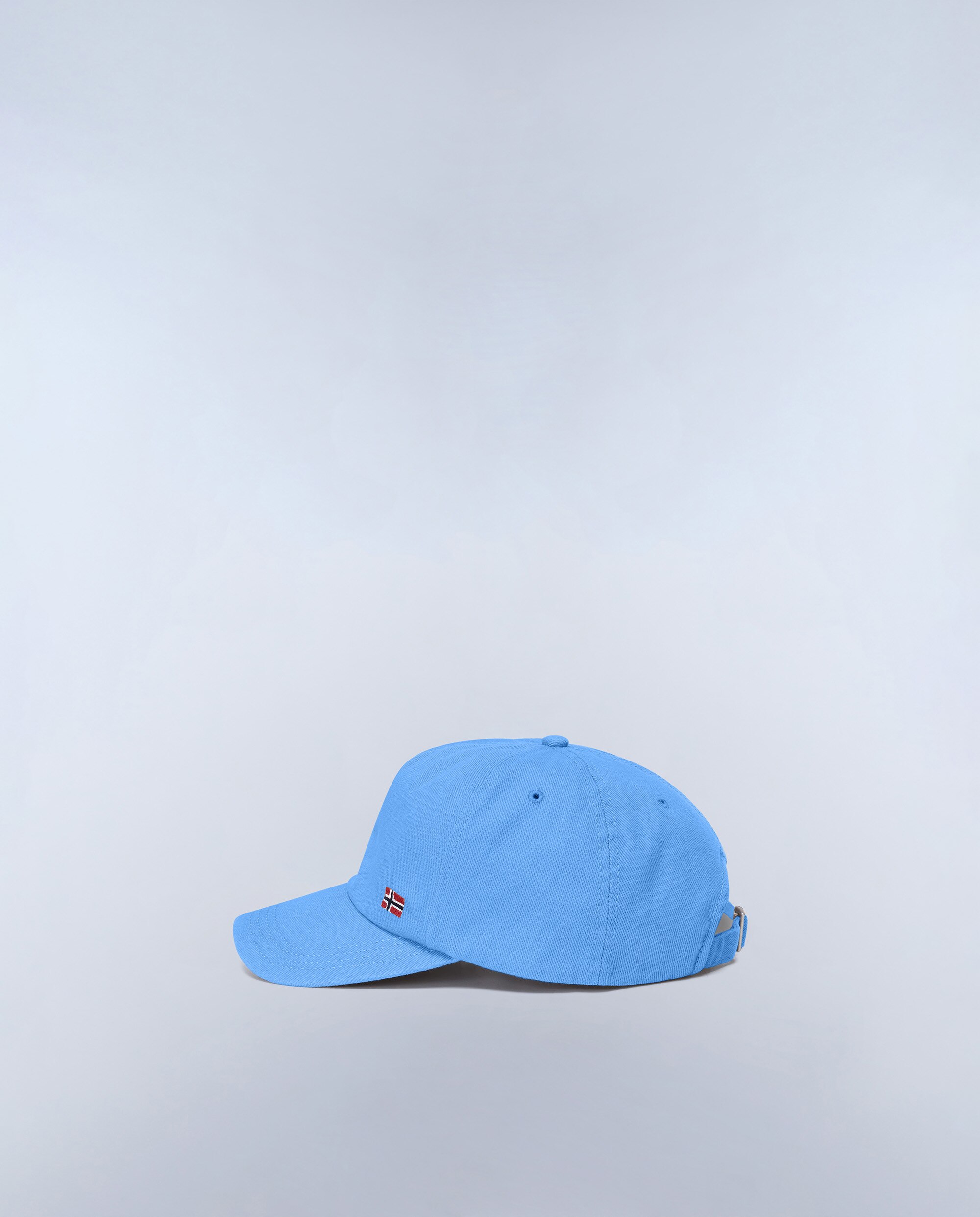 Gorra de hombre Napapijri de algodón con parche frontal - Azul celeste Azul celeste-2