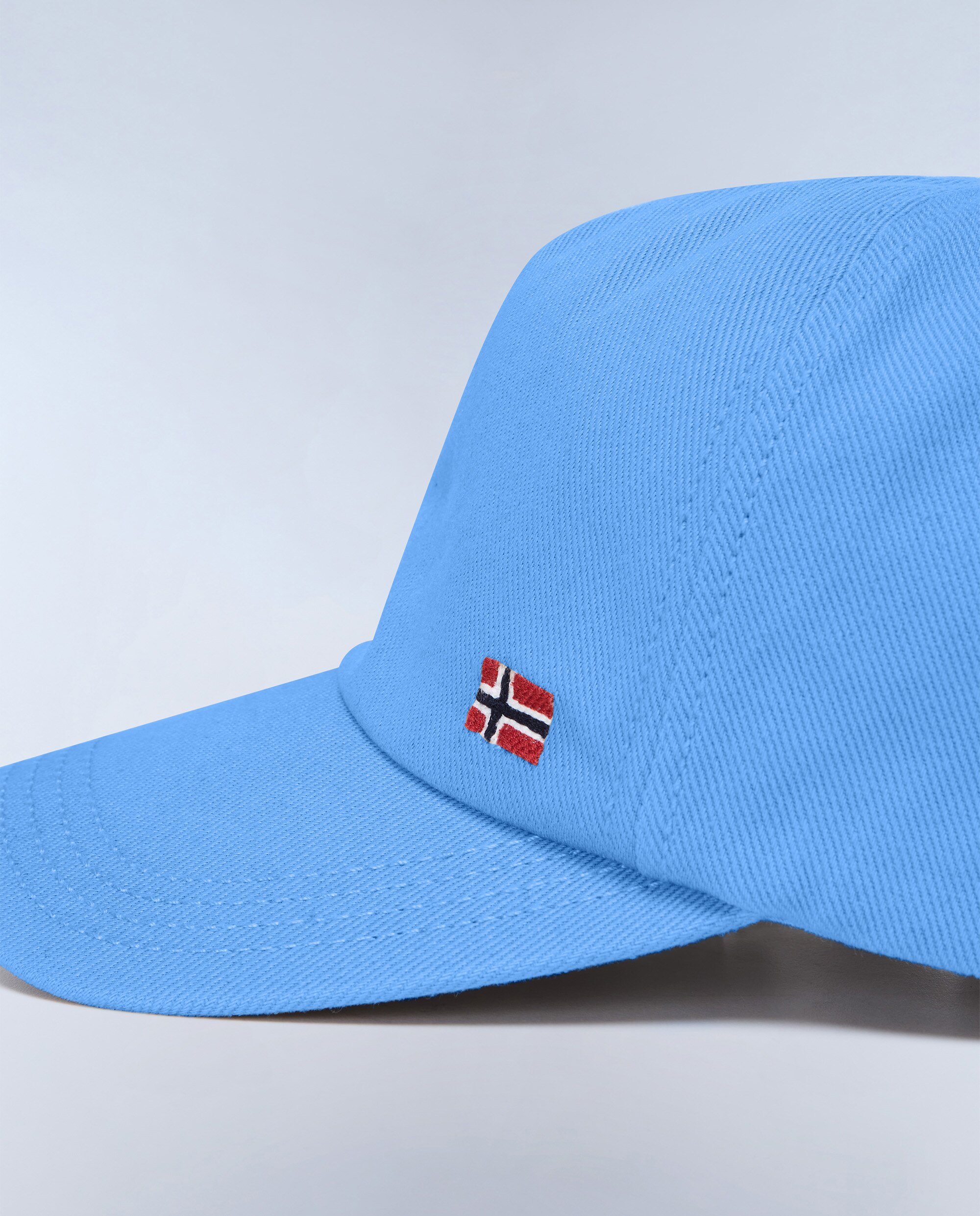 Gorra de hombre Napapijri de algodón con parche frontal - Azul celeste Azul celeste-5