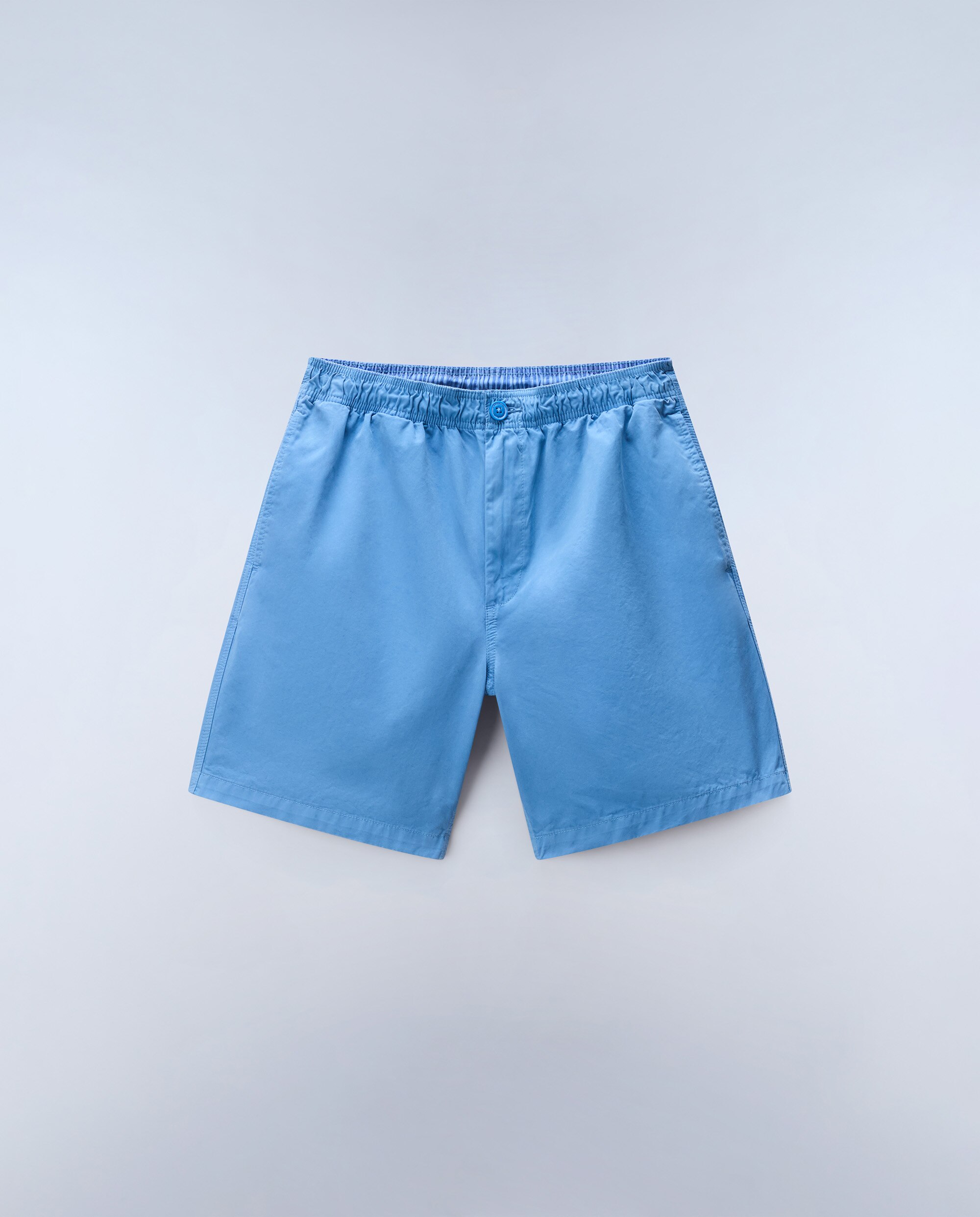 Imagen 7 de Bermuda de algodón de hombre hyperion lisa - Napapijri - Azul claro Azul claro