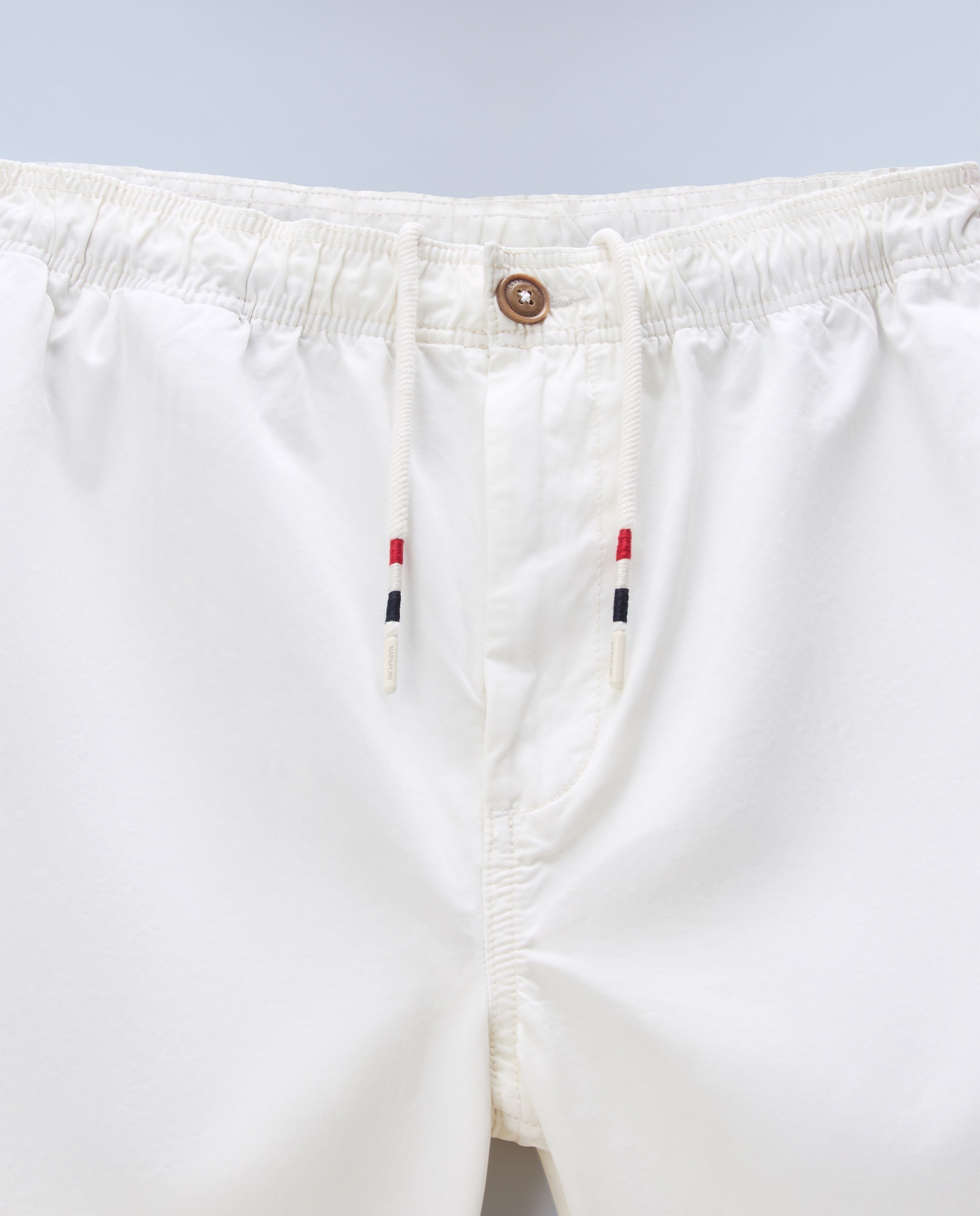 Imagen 6 de Bermuda de algodón de hombre hyperion lisa - Napapijri - Crema Crema