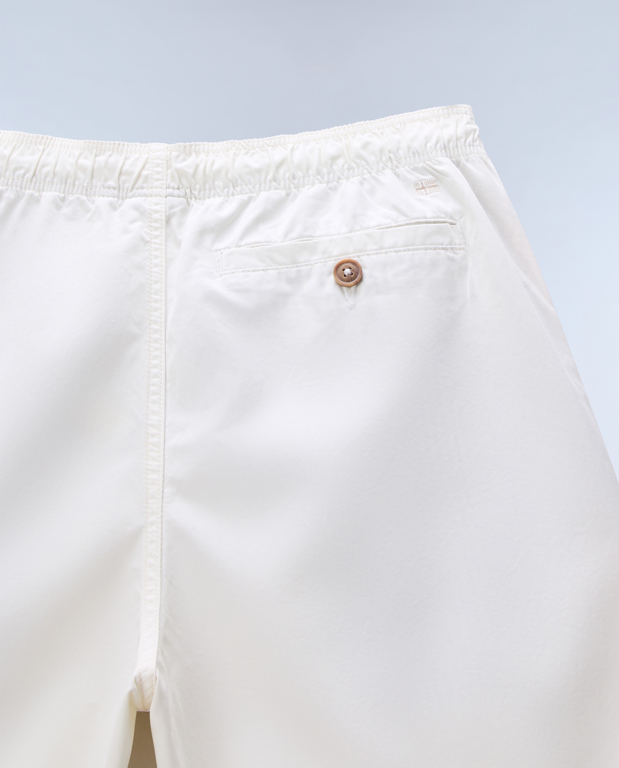 Imagen 7 de Bermuda de algodón de hombre hyperion lisa - Napapijri - Crema Crema