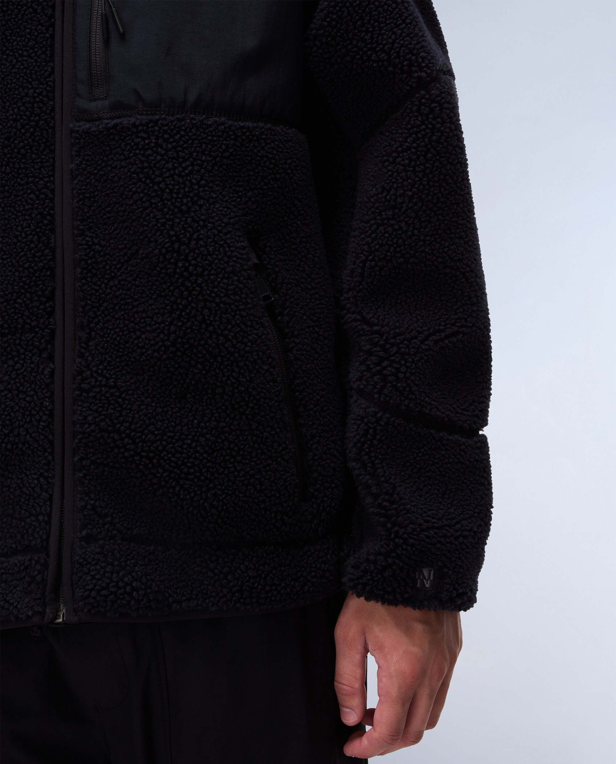 Sudadera de felpa de hombre Yupik con capucha - Napapijri - Negro Negro-4