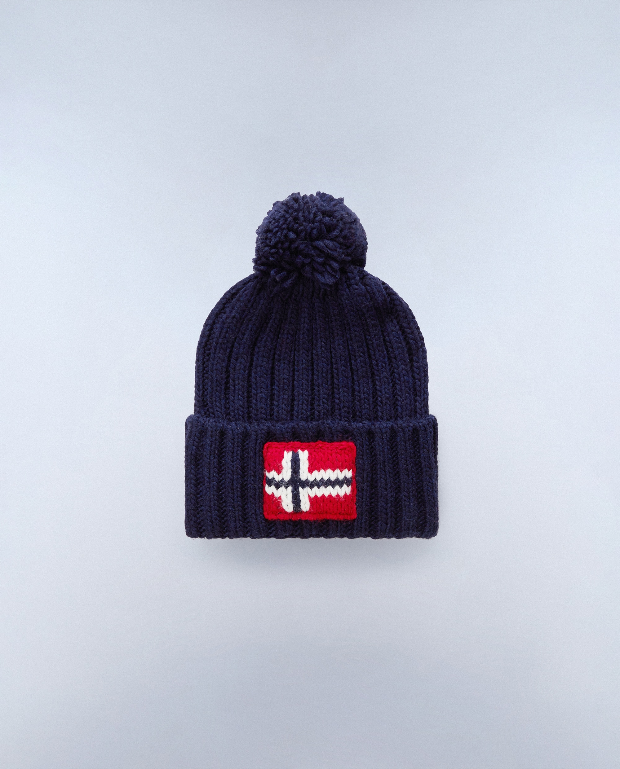 Gorro unisex semiury 5 con logo frontal - Napapijri - Azul marino Azul marino-3