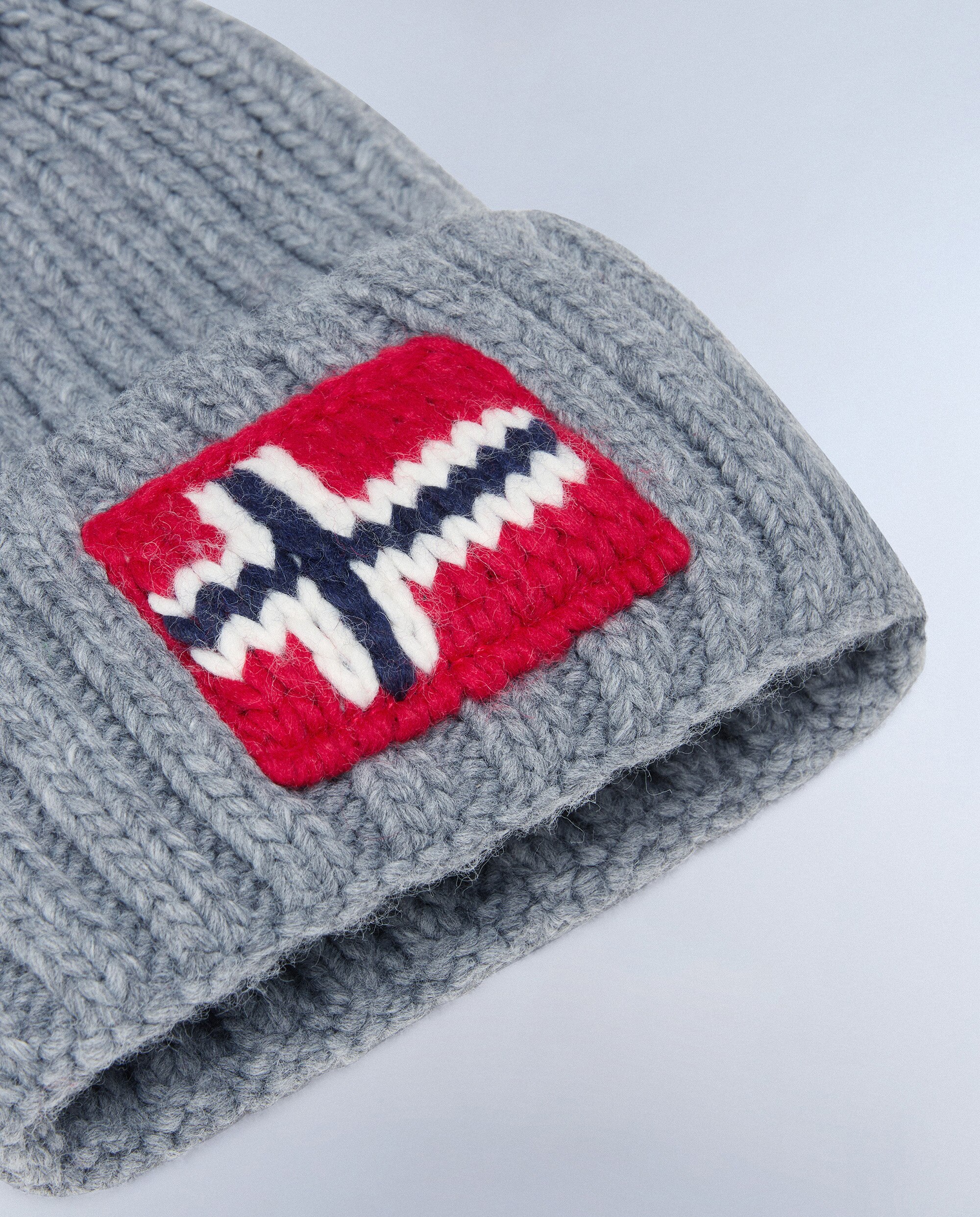 Imagen 0 de Gorro con dibujo frontal napapijri Gris claro