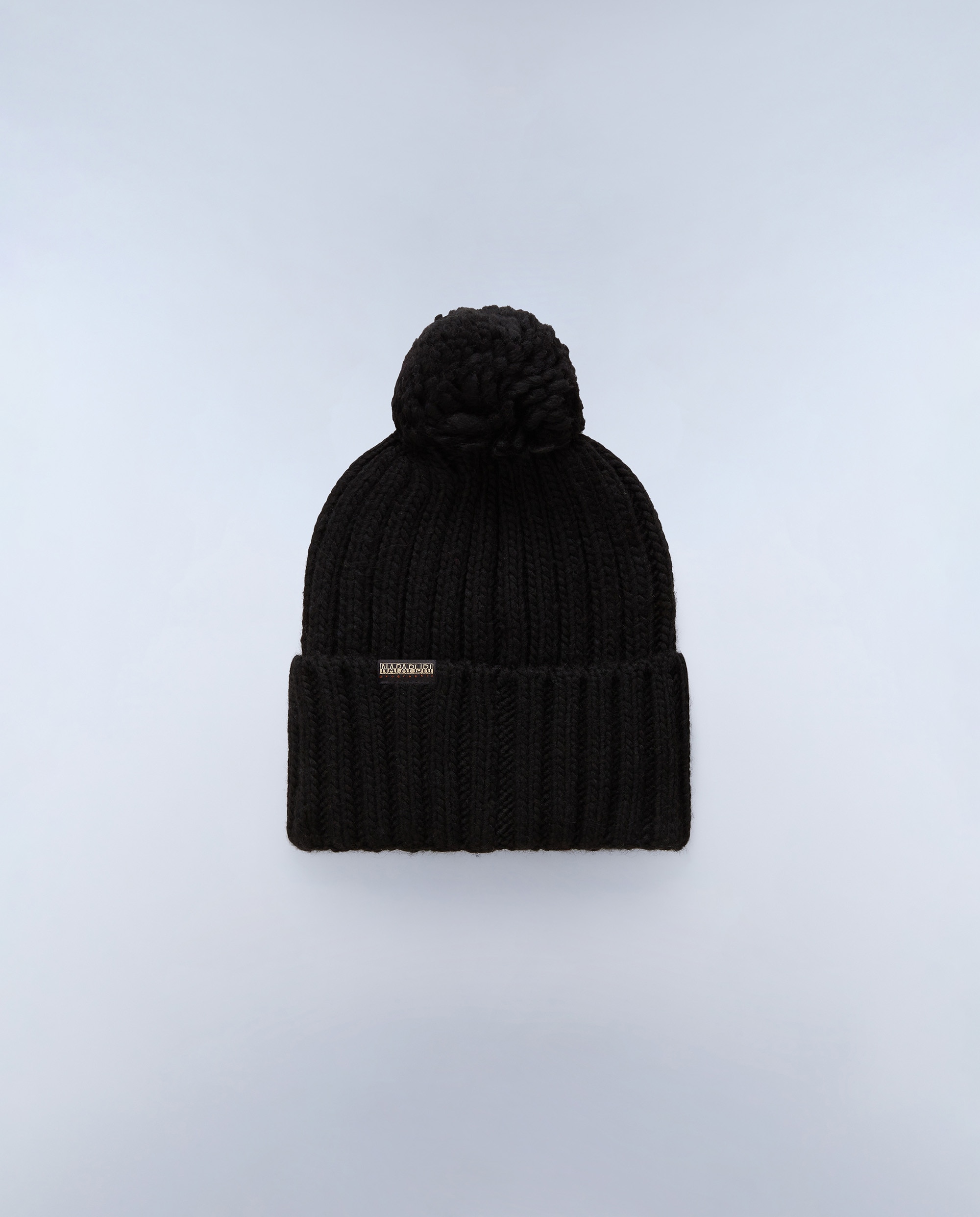 Gorro unisex semiury 5 con logo frontal - Napapijri - Negro Negro-5