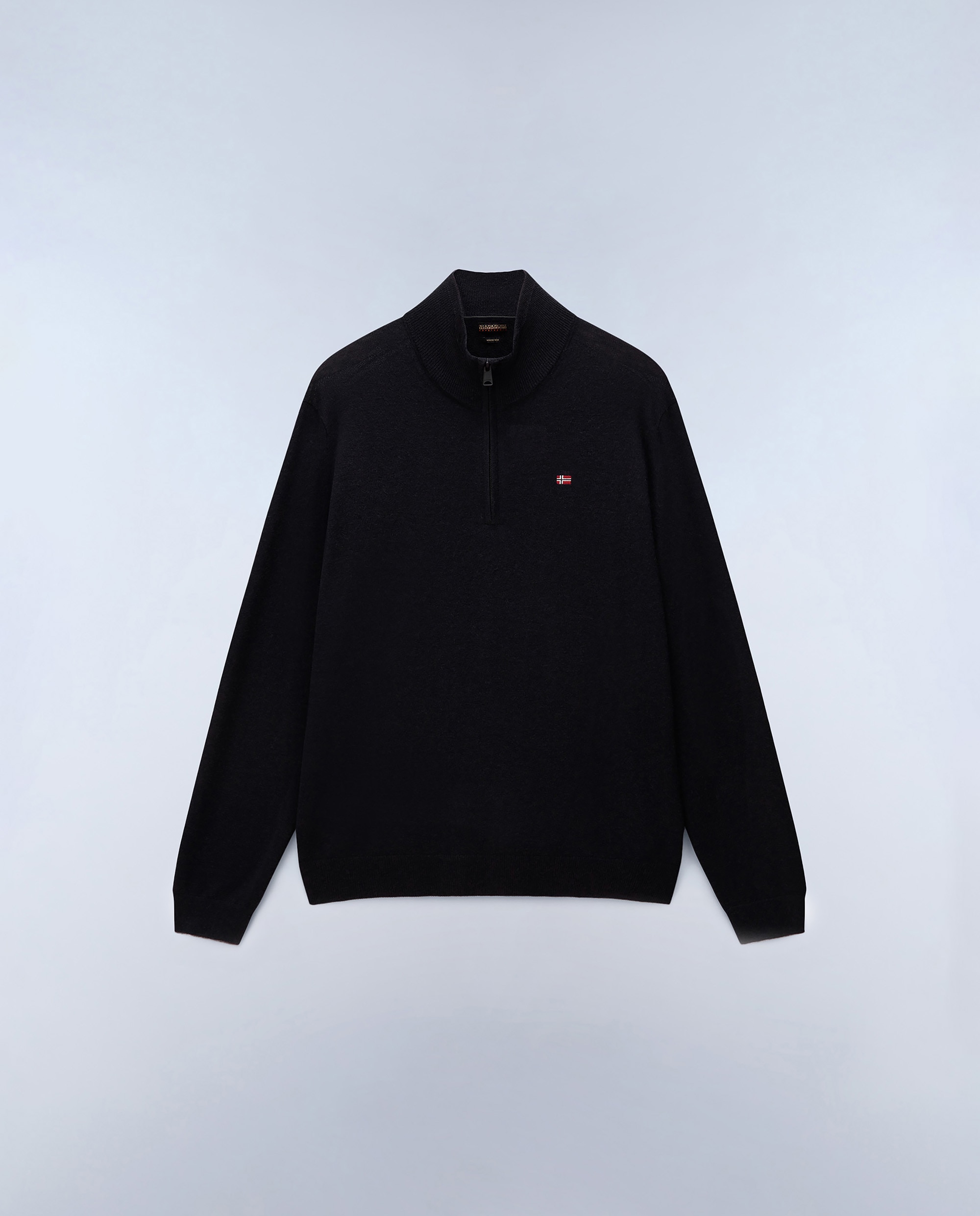 Jersey de hombre damavand hz 4 de cuello con media cremallera - Napapijri - Negro Negro-5