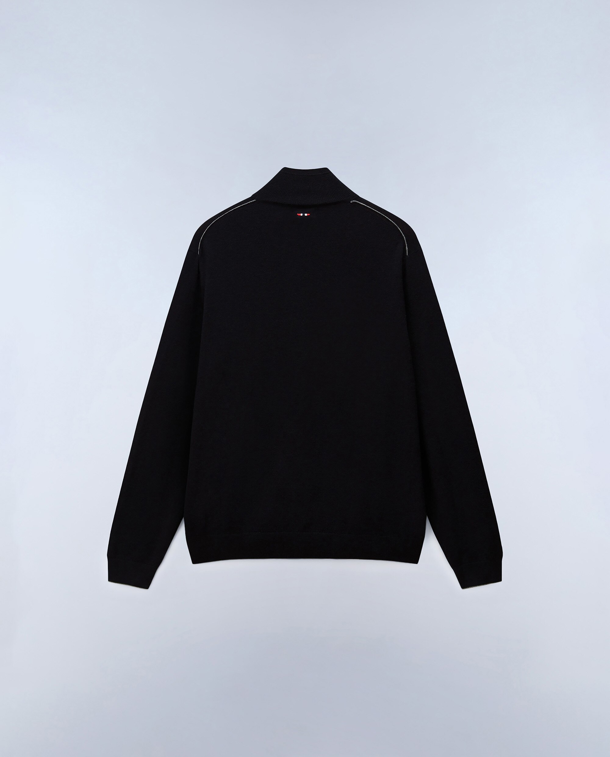 Jersey de hombre damavand hz 4 de cuello con media cremallera - Napapijri - Negro Negro-4
