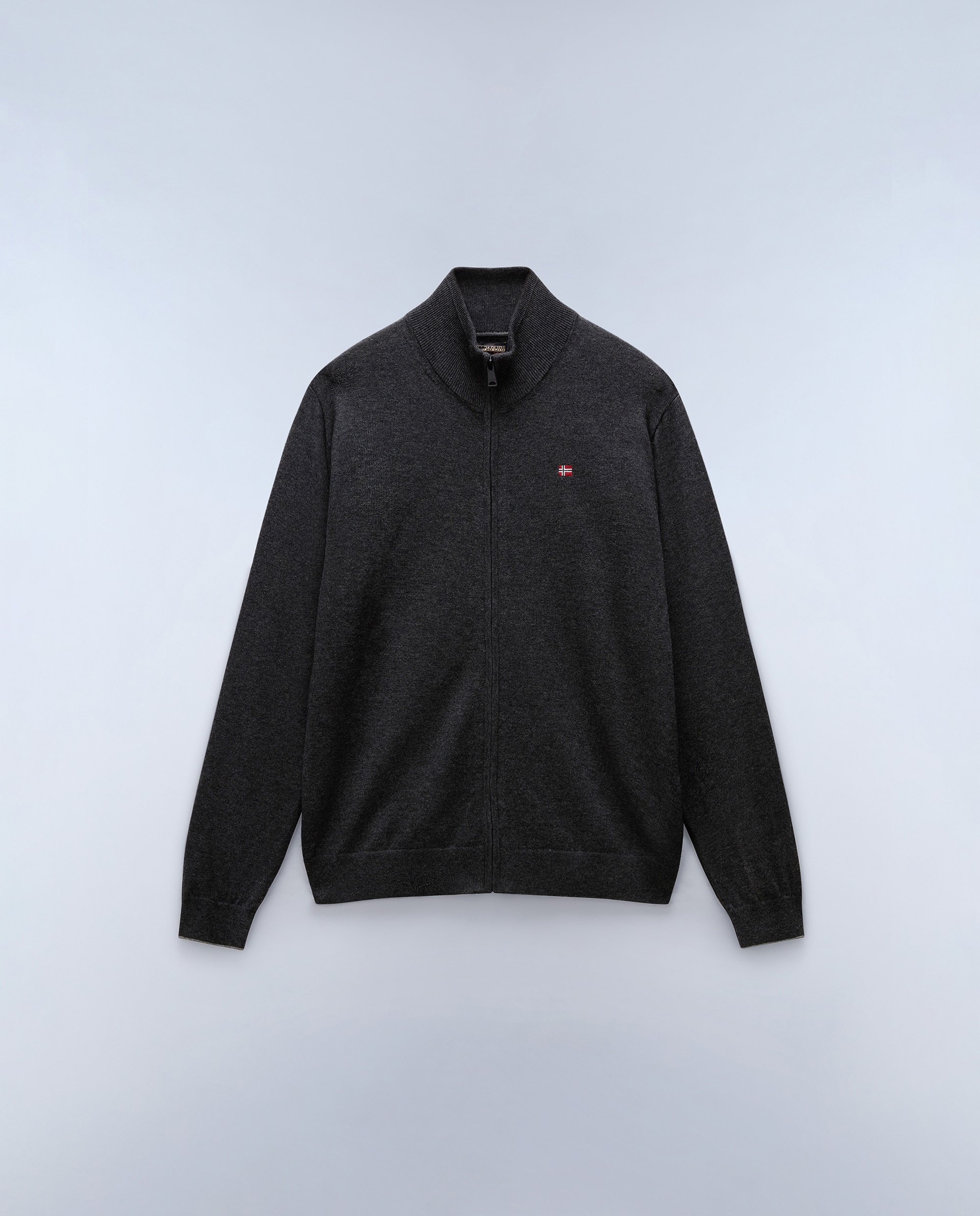 Chaqueta de punto de hombre damavand fz con cremallera - Napapijri - Gris oscuro Gris oscuro-7
