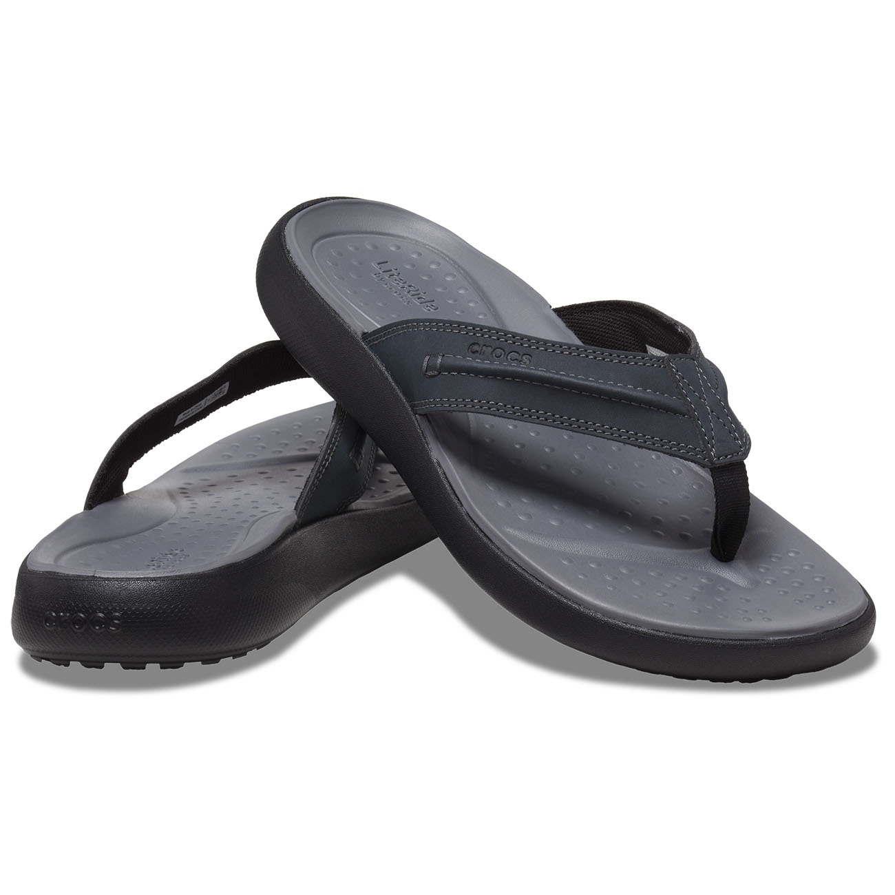 Chanclas de hombre Yukon Vista II LR Flip Crocs Crocs - Gris oscuro Gris oscuro-2