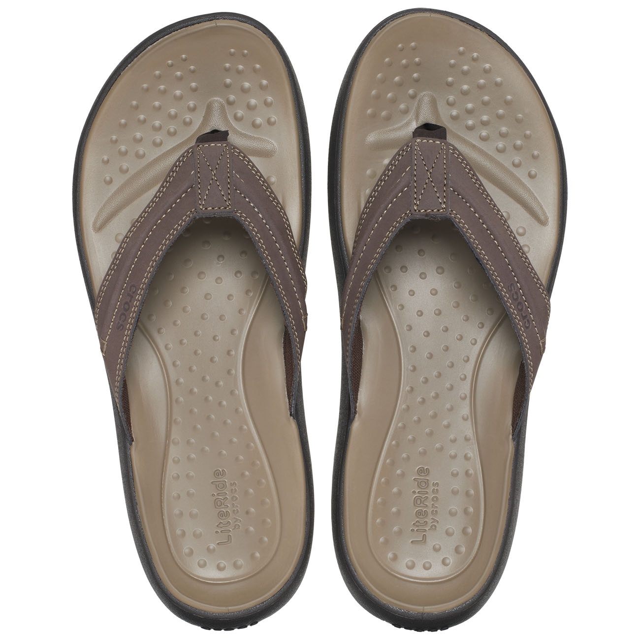 Chanclas de hombre Yukon Vista II LR Flip Crocs Crocs - Marrón Marrón-3