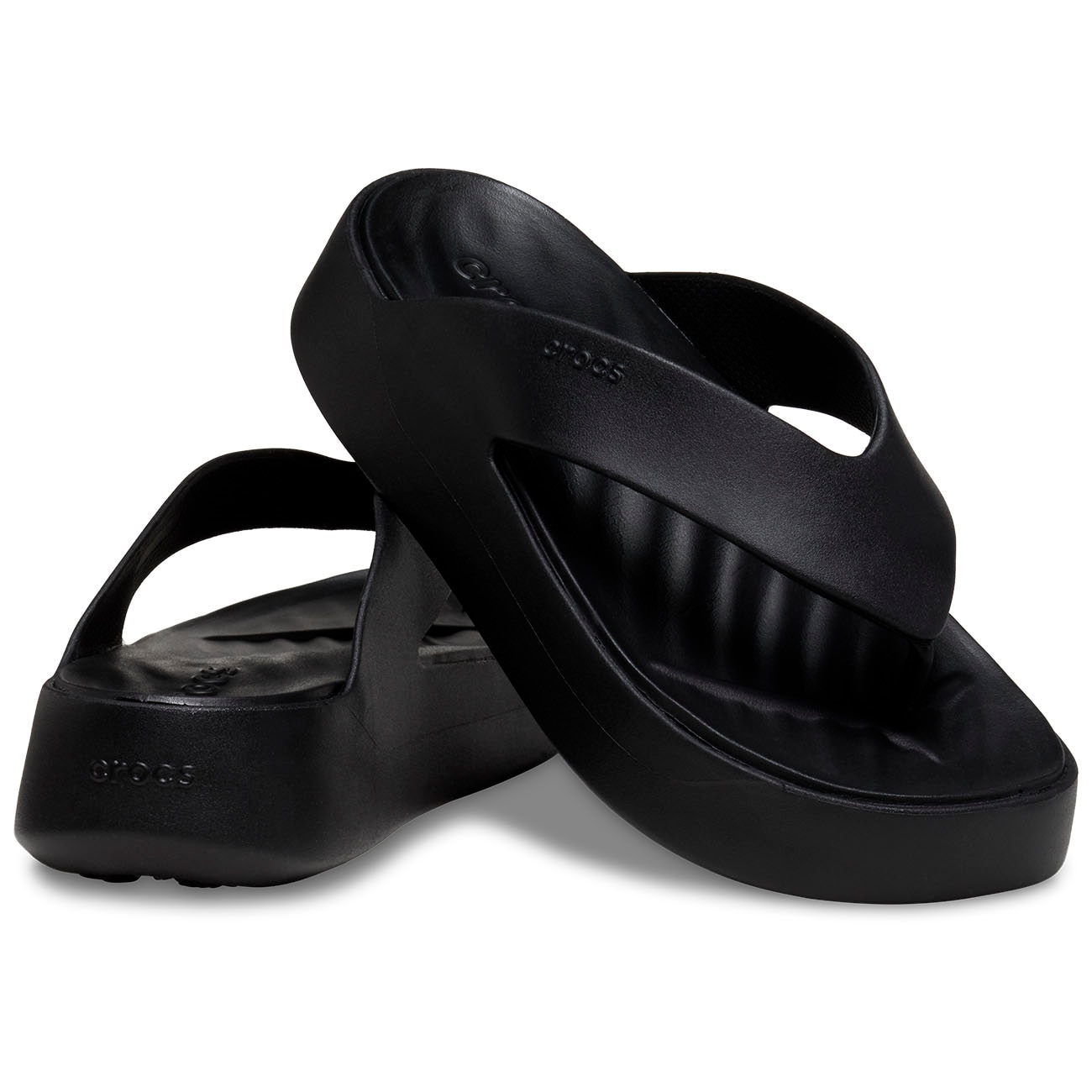 Chanclas de mujer Getaway Platform Flip W Crocs - Negro Negro-2
