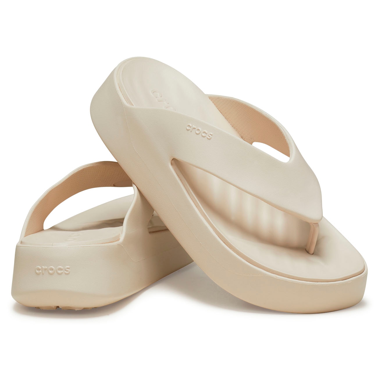 Chanclas de mujer Getaway Platform Flip W Crocs - Gris Gris-2