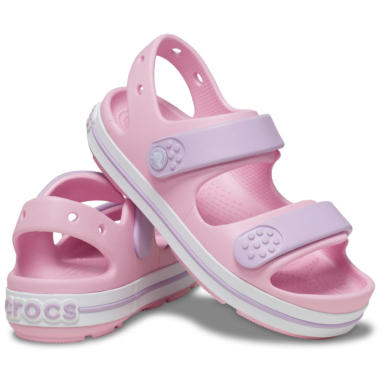 Sandalias de niños Crocband Cruiser Crocs - Rosa pastel Rosa pastel-2
