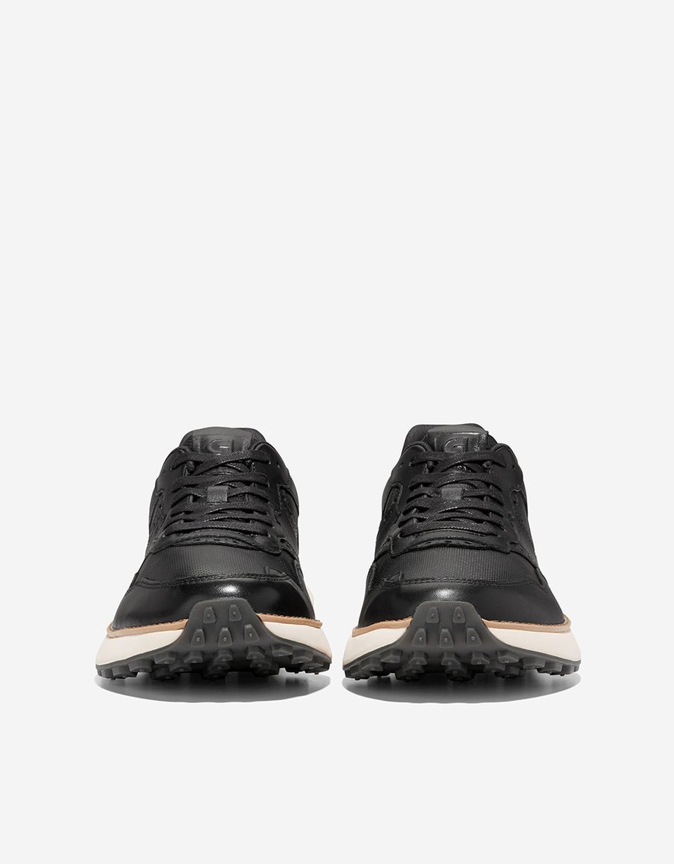 Zapatillas deportivas de hombre retro confeccionadas en piel - Cole Haan - Negro Negro-3