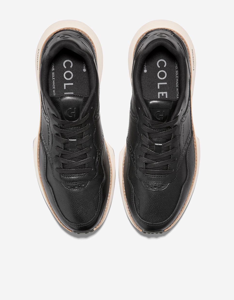 Zapatillas deportivas de hombre retro confeccionadas en piel - Cole Haan - Negro Negro-5