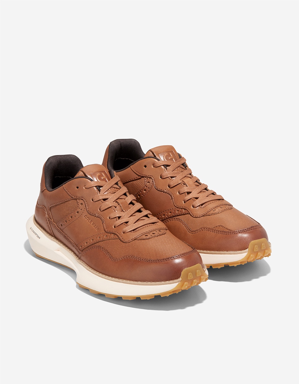 Zapatillas deportivas de hombre retro confeccionadas en piel - Cole Haan - Marrón Marrón-4