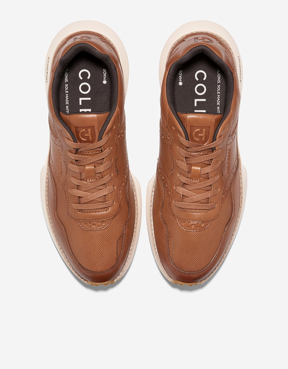 Zapatillas deportivas de hombre retro confeccionadas en piel - Cole Haan - Marrón Marrón-5