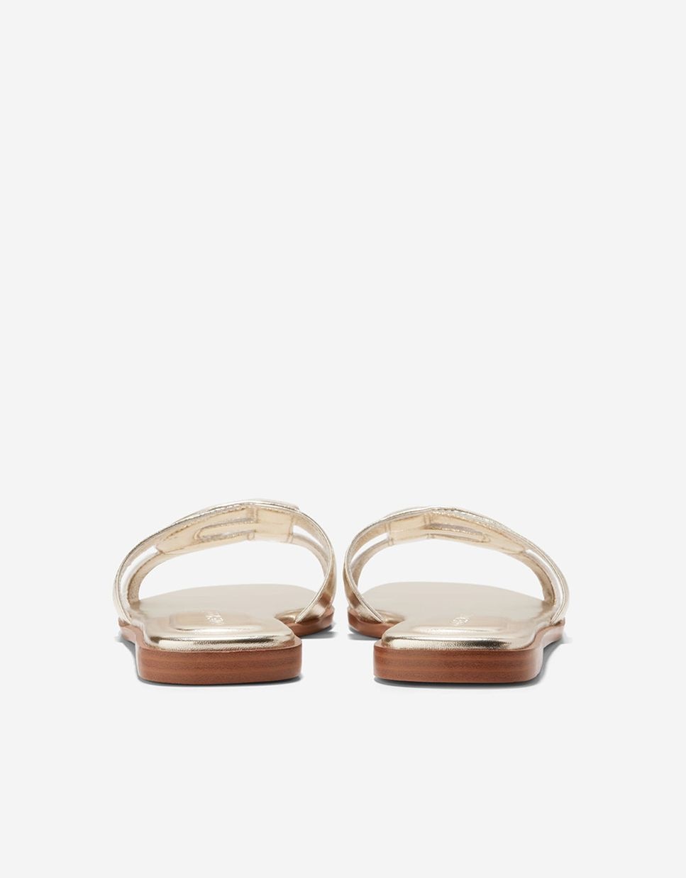 Sandalias planas de mujer confeccionadas en piel - Cole Haan - Oro Oro-2