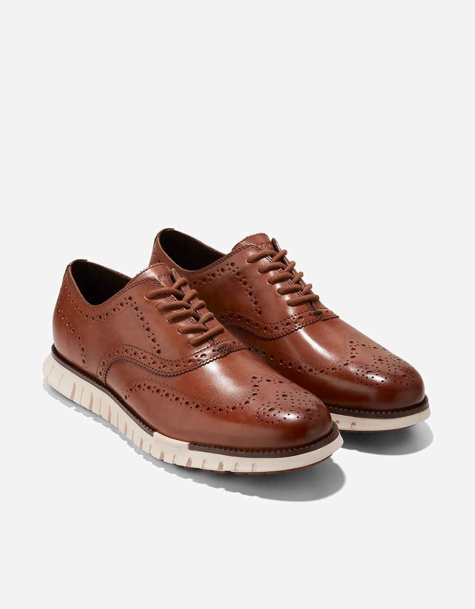 Zapato oxford de hombre de piel con suela flowerfoam - Cole Haan - Marrón Marrón-4