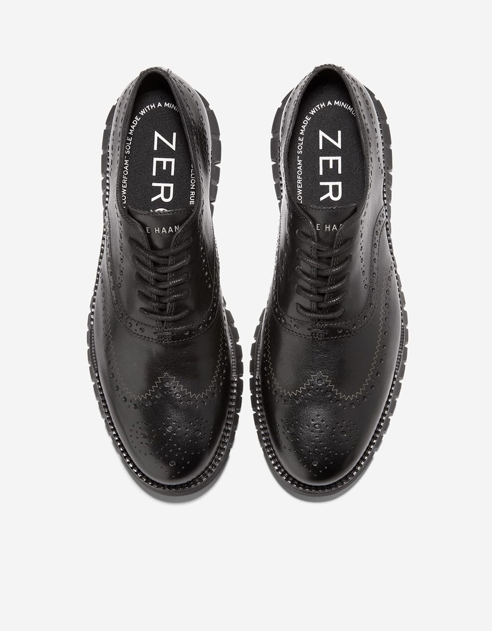 Zapato oxford de hombre de piel con suela flowerfoam - Cole Haan - Negro Negro-5