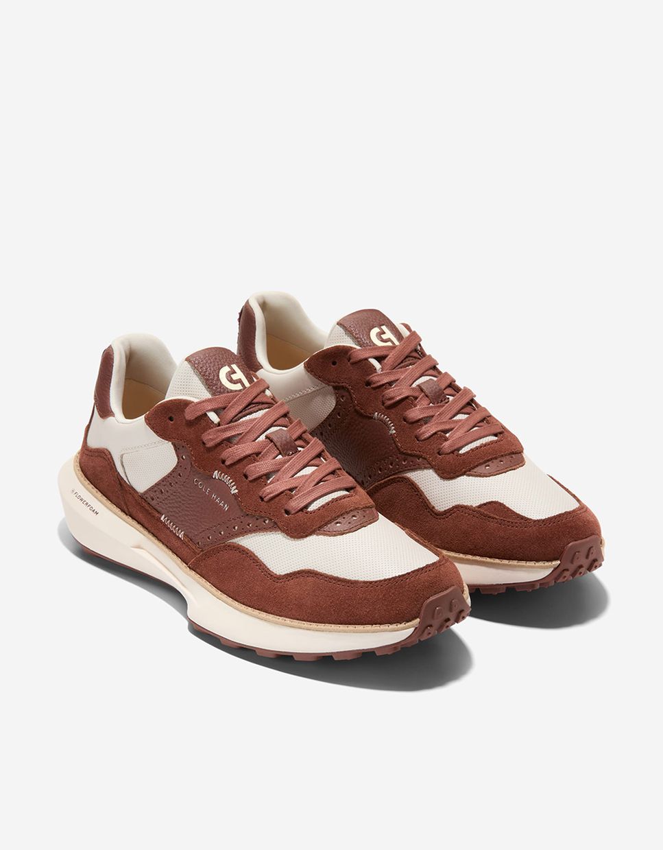 Zapatillas deportivas de hombre retro confeccionadas en piel - Cole Haan - Marrón claro Marrón claro-2