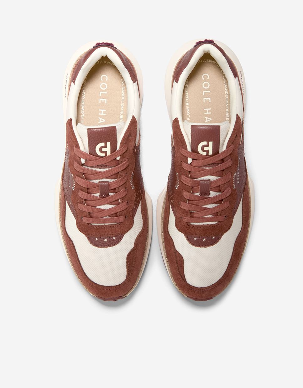 Zapatillas deportivas de hombre retro confeccionadas en piel - Cole Haan - Marrón claro Marrón claro-5