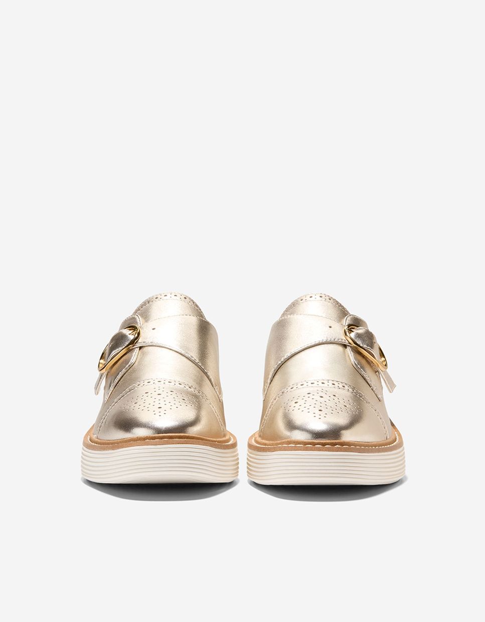 Zapatos de cordones de mujer con plataforma y cierre de hebilla - Cole Haan - Oro Oro-3
