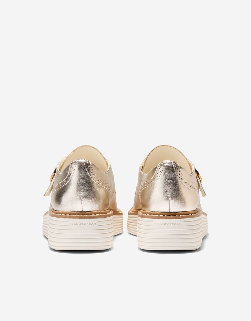 Zapatos de cordones de mujer con plataforma y cierre de hebilla - Cole Haan - Oro Oro-2