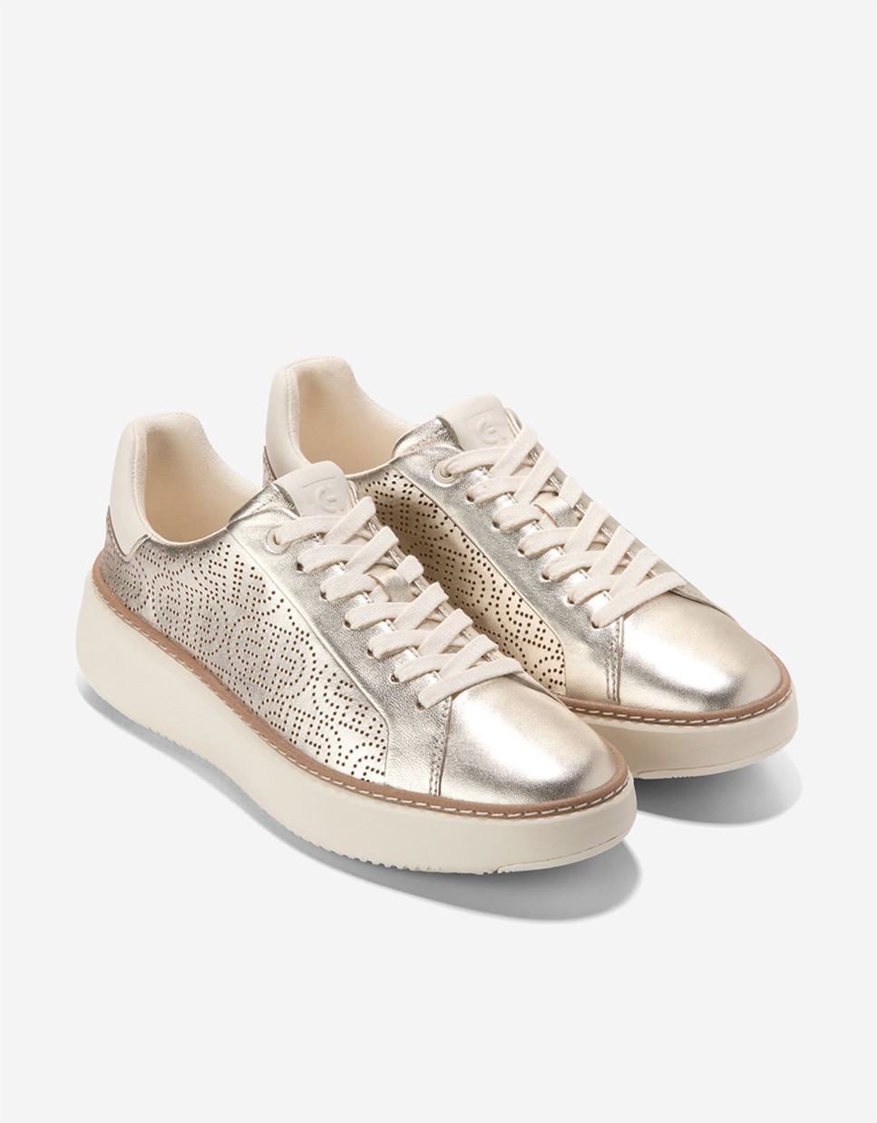 Zapatillas deportivas de mujer confeccionadas en cuero ligero y flexible - Cole Haan - Oro Oro-5