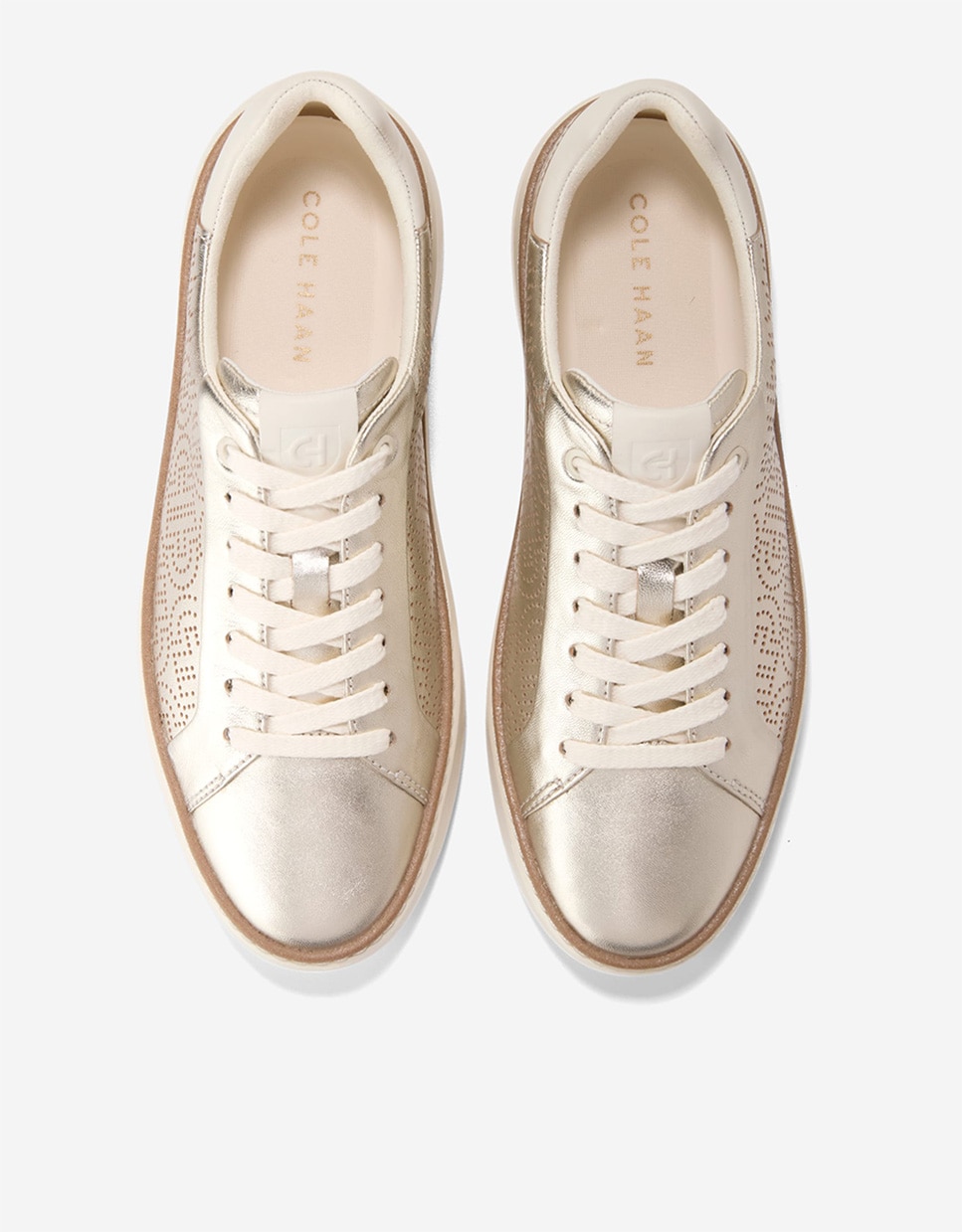 Zapatillas deportivas de mujer confeccionadas en cuero ligero y flexible - Cole Haan - Oro Oro-6