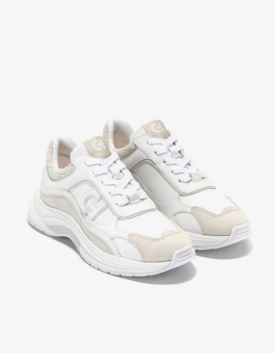 Zapatillas deportivas de mujer confeccionadas en cuero - Cole Haan - Blanco Blanco-4