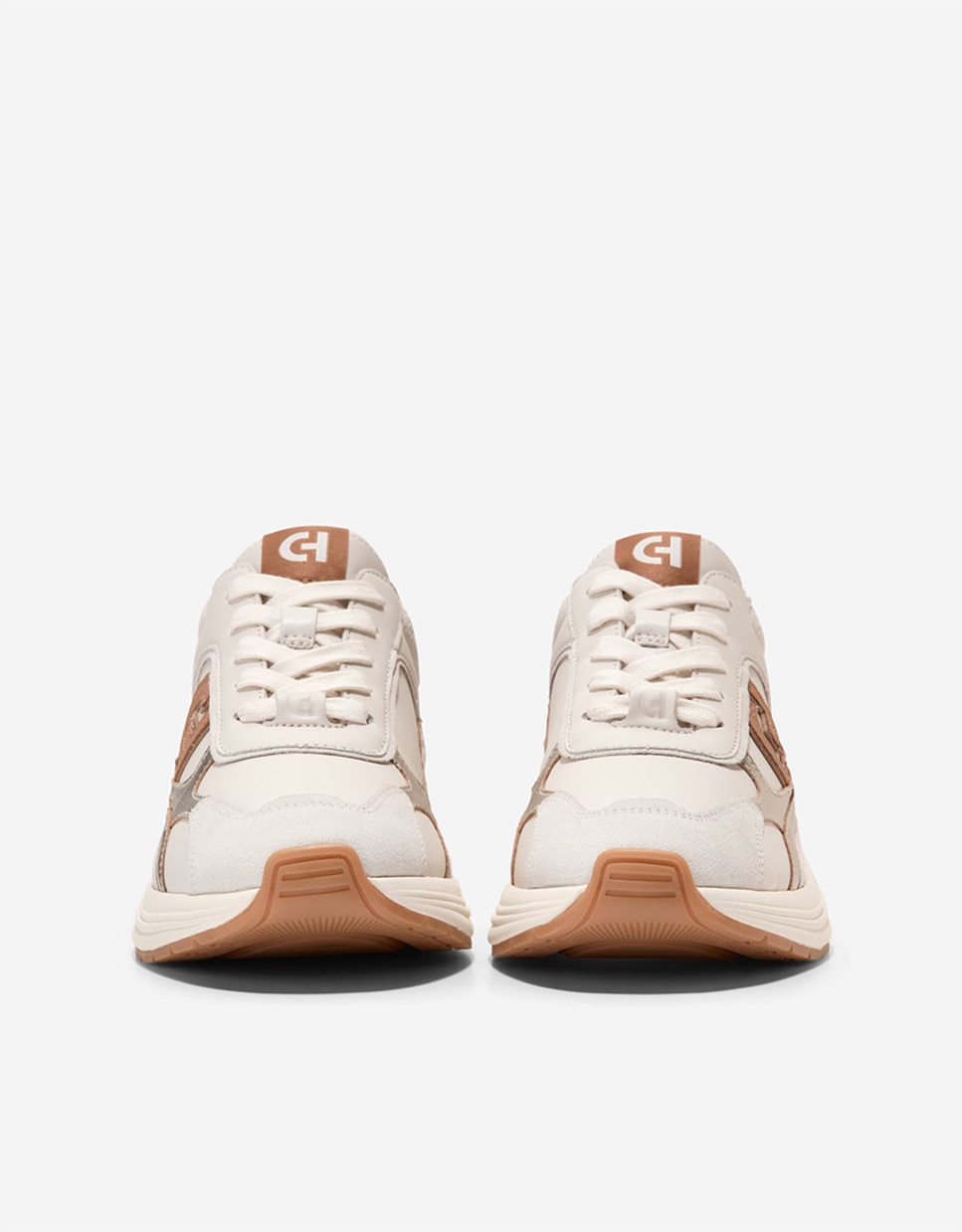Zapatillas deportivas de mujer de inspiración running confeccionadas en piel - Cole Haan - Natural Natural-3