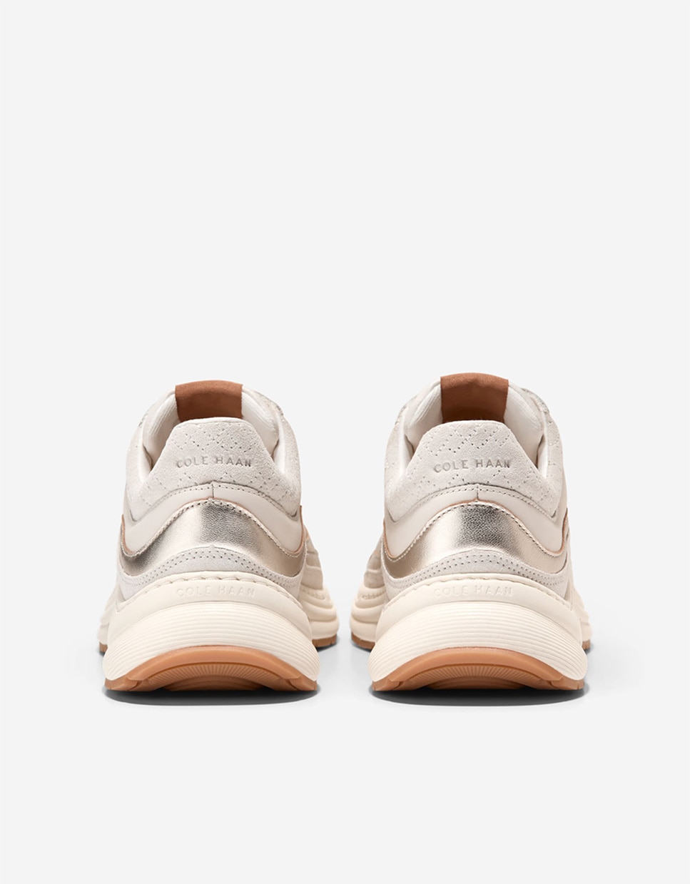 Zapatillas deportivas de mujer de inspiración running confeccionadas en piel - Cole Haan - Natural Natural-2