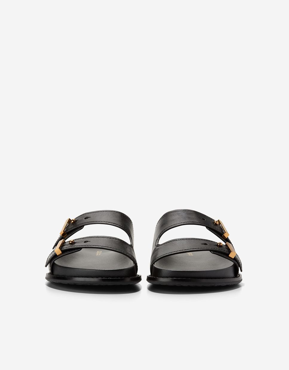 Sandalias planas de mujer confeccionadas en piel con correas ajustables - Cole Haan - Negro Negro-3