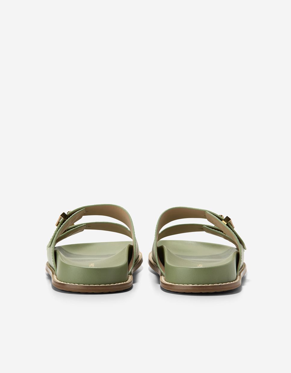 Sandalias planas de mujer confeccionadas en piel con correas ajustables - Cole Haan - Verde Verde-2