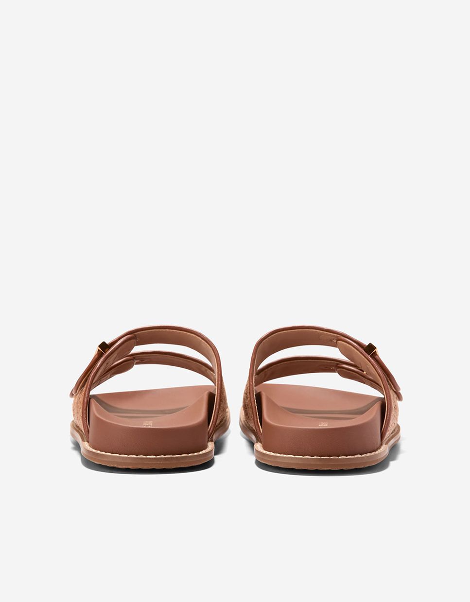Sandalias planas de mujer confeccionadas en piel con correas ajustables - Cole Haan - Marrón Marrón-2
