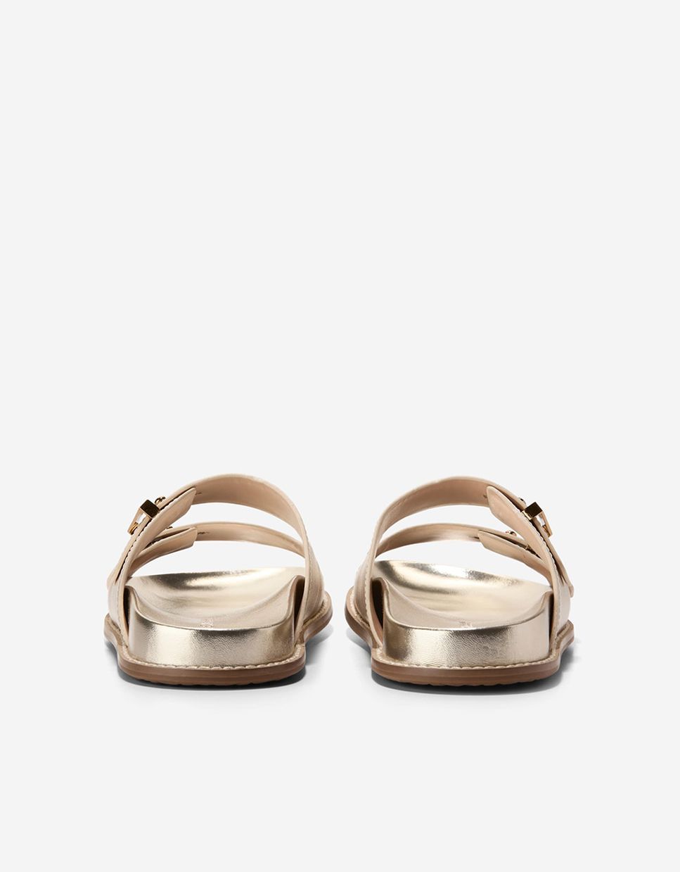 Sandalias planas de mujer confeccionadas en piel con correas ajustables - Cole Haan - Oro Oro-3
