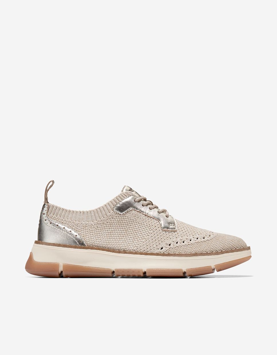 Imagen 0 de Zapatillas deportiva de cordones de mujer confeccionadas en tejido stitchlite™ Beige