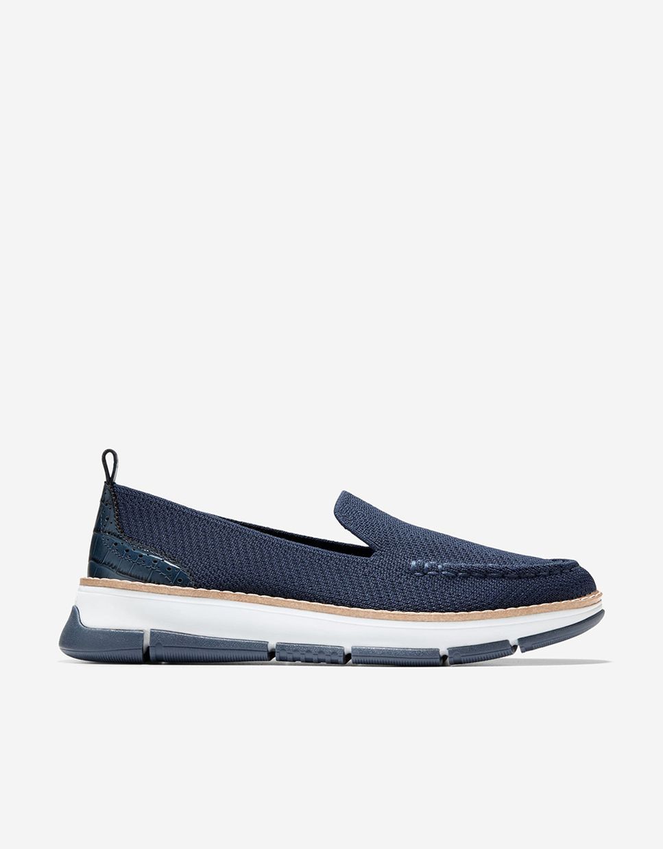 Mocasines planos de mujer confeccionados en tejido stitchlite™ - Cole Haan - Azul Azul-1