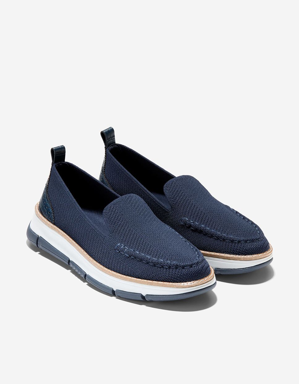 Mocasines planos de mujer confeccionados en tejido stitchlite™ - Cole Haan - Azul Azul-5