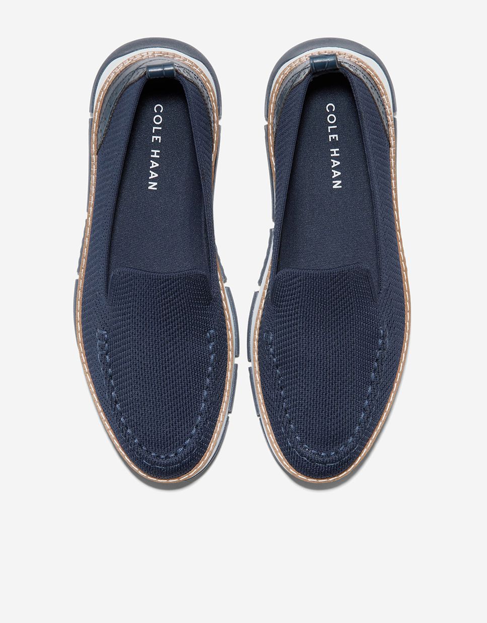 Mocasines planos de mujer confeccionados en tejido stitchlite™ - Cole Haan - Azul Azul-6