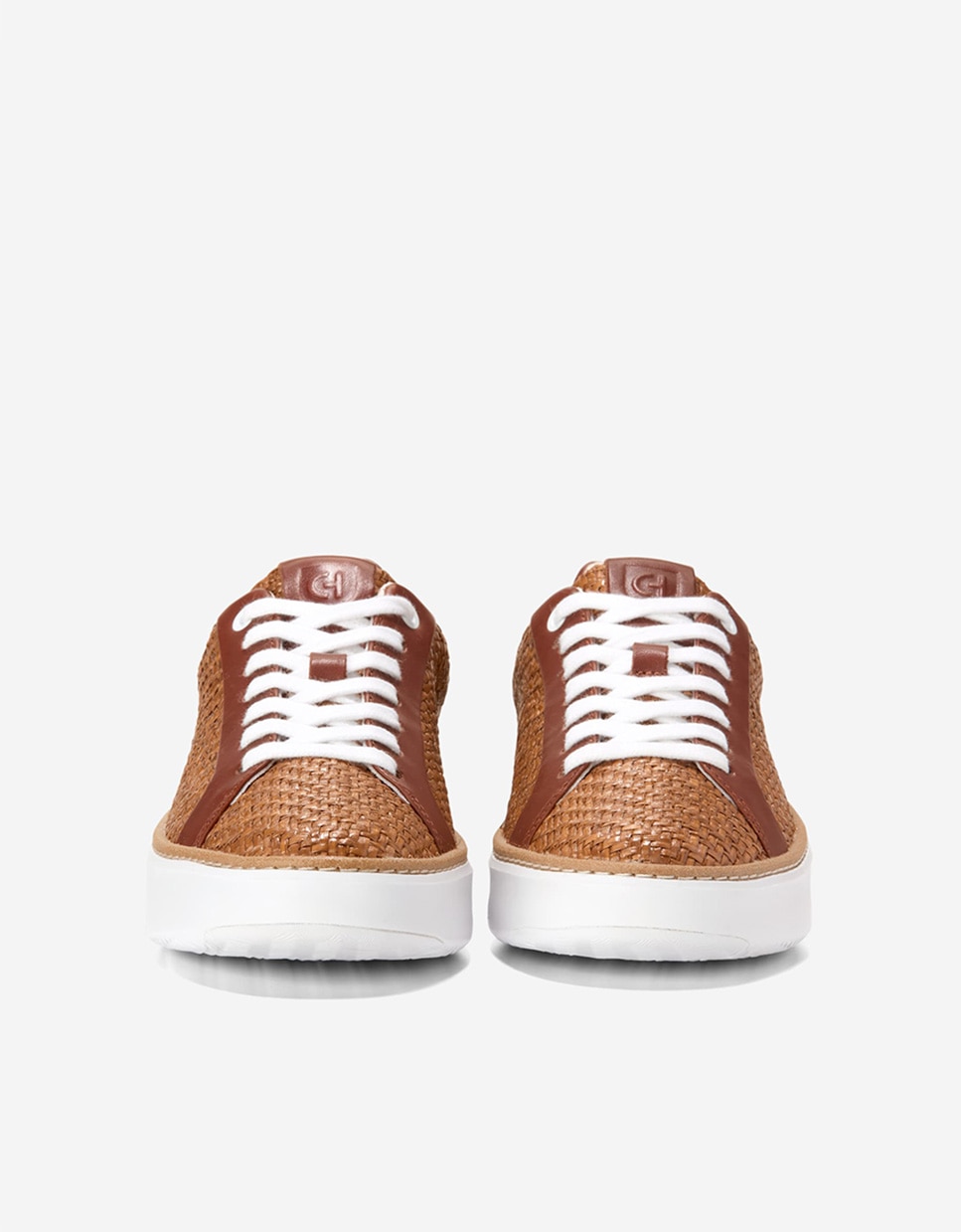 Zapatillas deportivas de mujer confeccionadas en cuero y rafia - Cole Haan - Marrón Marrón-4