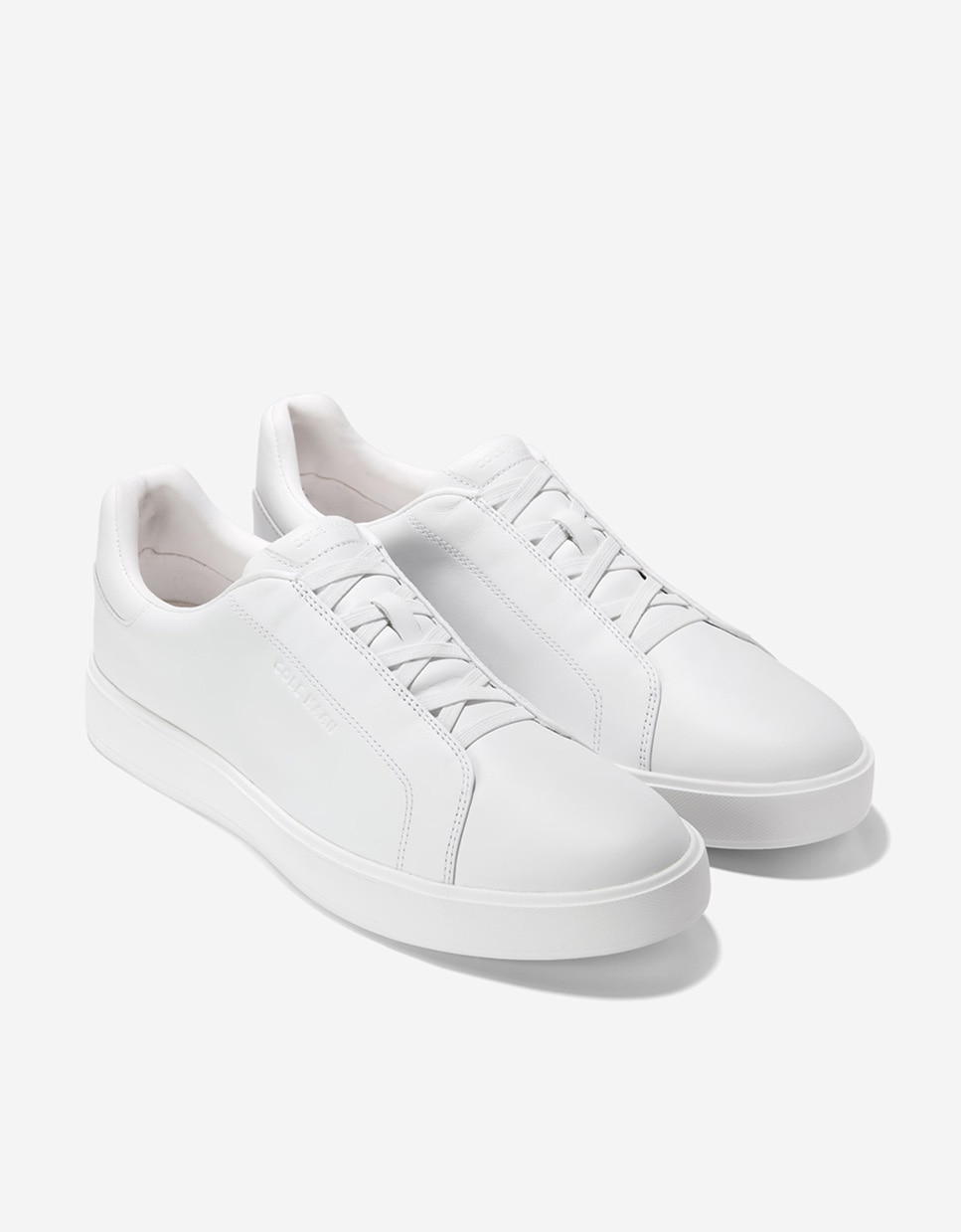Zapatillas deportivas de hombre con cordones elásticos confeccionadas en piel - Cole Haan - Blanco Blanco-4