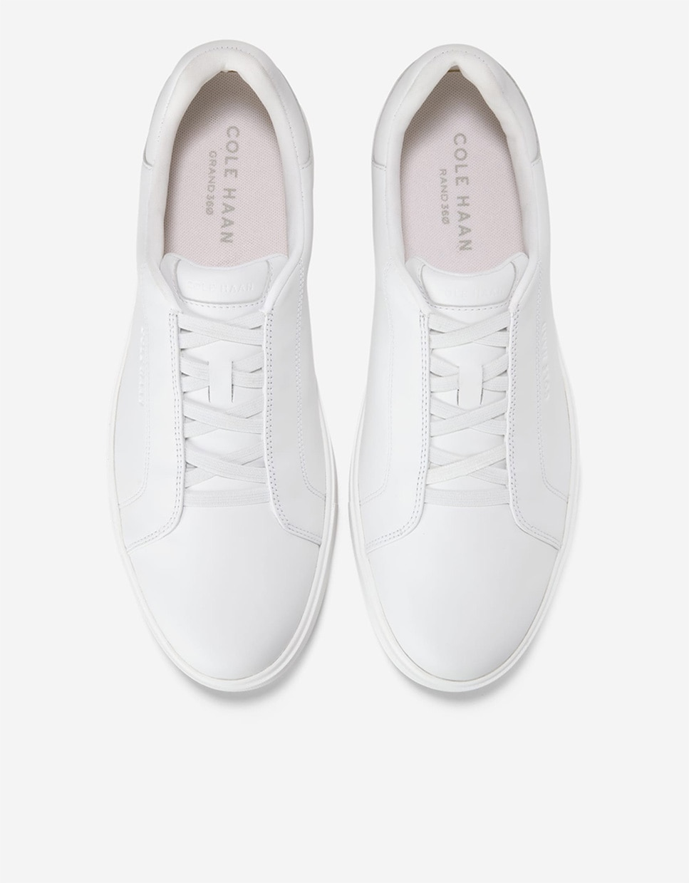 Zapatillas deportivas de hombre con cordones elásticos confeccionadas en piel - Cole Haan - Blanco Blanco-5