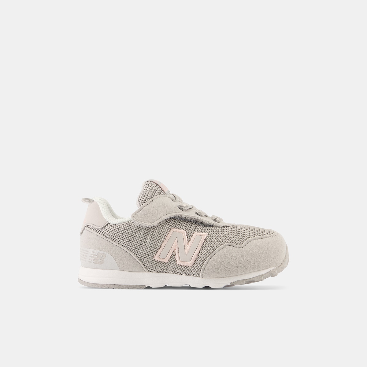 Zapatillas casual de bebé 515 NEW-B Hook & Loop New Balance - Gris / Rosa Gris / Rosa-1