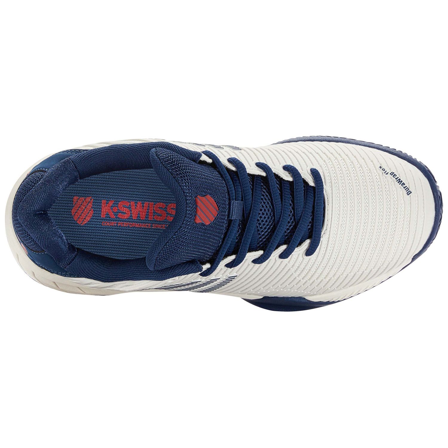 Zapatillas de tenis y pádel de niños HYPERCOURT EXPRESS 2 HB K·Swiss - Blanco / Azul Blanco / Azul-6