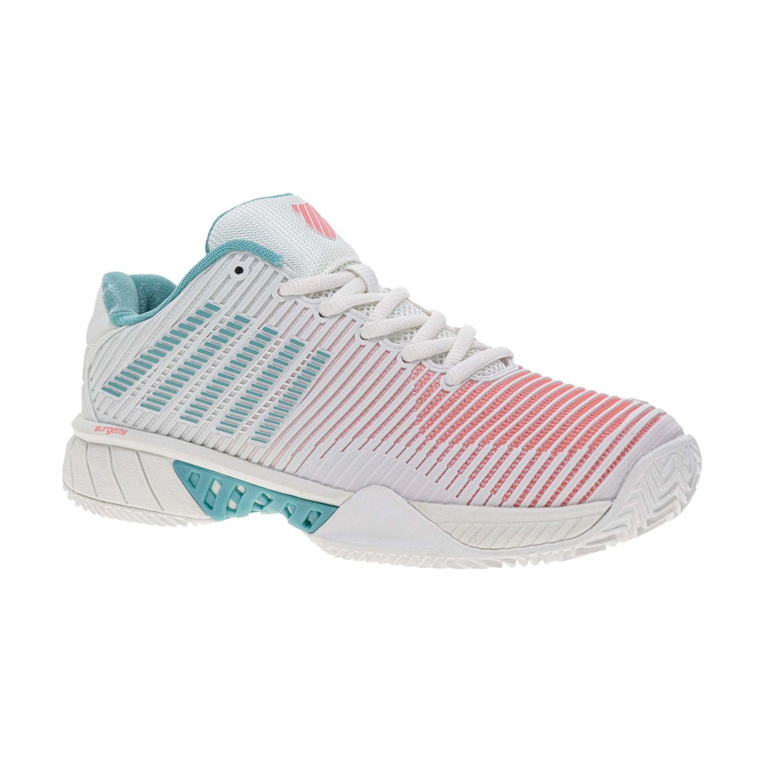 Imagen 3 de Zapatillas de tenis y pádel de mujer HYPERCOURT EXPRESS 2 HB K·Swiss - Blanco / Turquesa Blanco / Turquesa